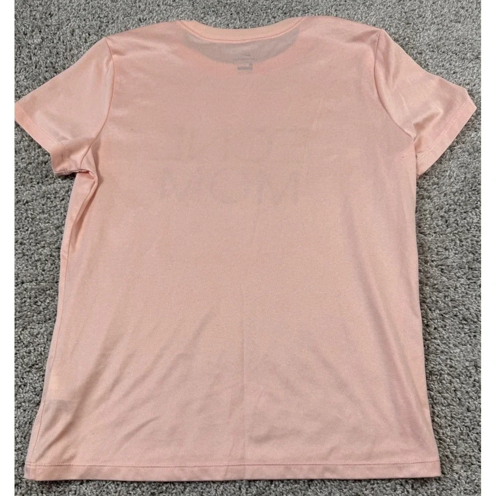 Nike Dri Fit Womens T-Shirts - Lot Of 2 -‎ ECNL Mom And Solid Gray Swoosh L / XL - Picture 5 of 13